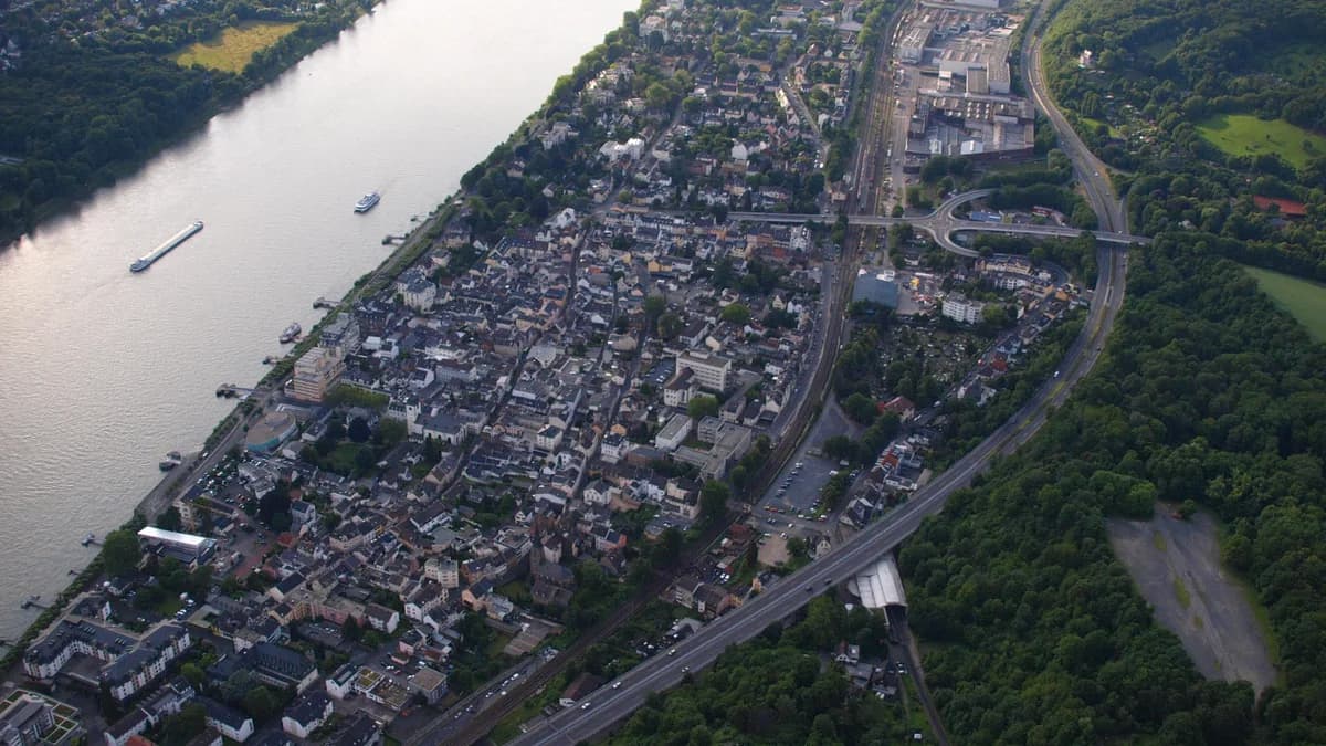 Stadtansicht von Königswinter
